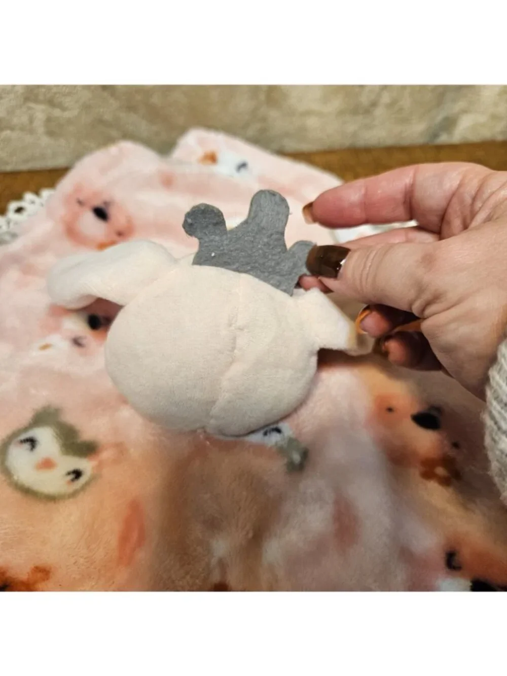 Baby Luxe Bunny Rabbit Baby Security Blanket Owl Fox Pink Girl Lovey